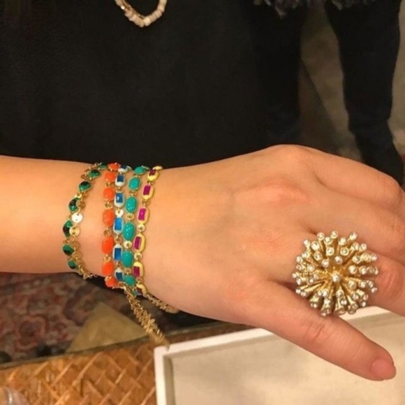 Stella & Dot | Dainty Gold Bracelet🌈Necklace VividBRIGHT Poppy - Picture 8 of 8